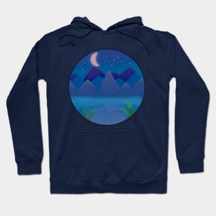 Night time Mountains Hoodie